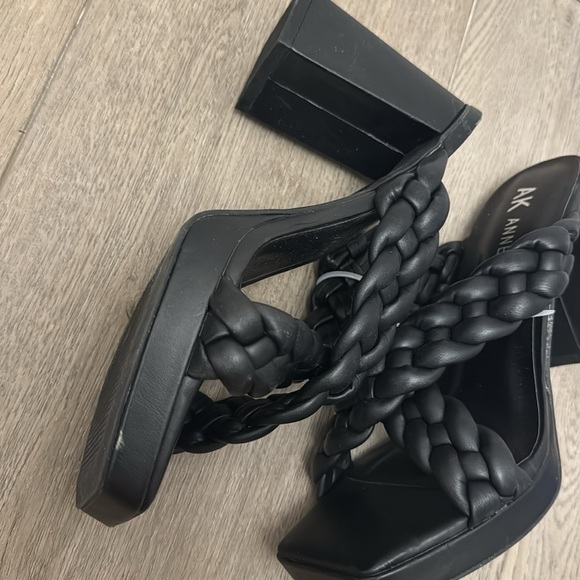NEW! Anne Klein Black Aiden Bubble Braid Heel - Size 10 - Picture 12 of 14